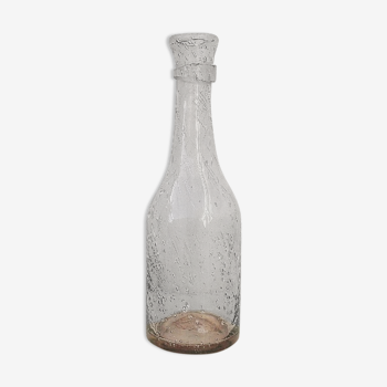 Bouteille en verre soufflé verrerie Biot vintage
