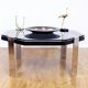 Smoked glass and metal coffee table, 1970s