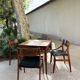 Danish extendable dining table and games table in Rio rosewood, 1960.