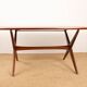 Table Scandinave Vintage, haute et basse, en Teck par Frederik Kayser 1960.