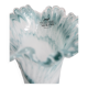 Vintage Mid-Century Murano Glass Vase in Aqua Blue, Italy, 2000s