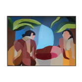 Acrylic painting 100x81cm colorful
