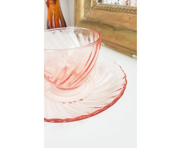 Lot Of 4 Cups Pink Depression Glass Breakfast Subcups Rosaline Arcoroc Luminarc Selency Lot Of 4 Cups Pink Depression Glass Breakfast Subcups Rosaline Arcoroc Luminarc Selency