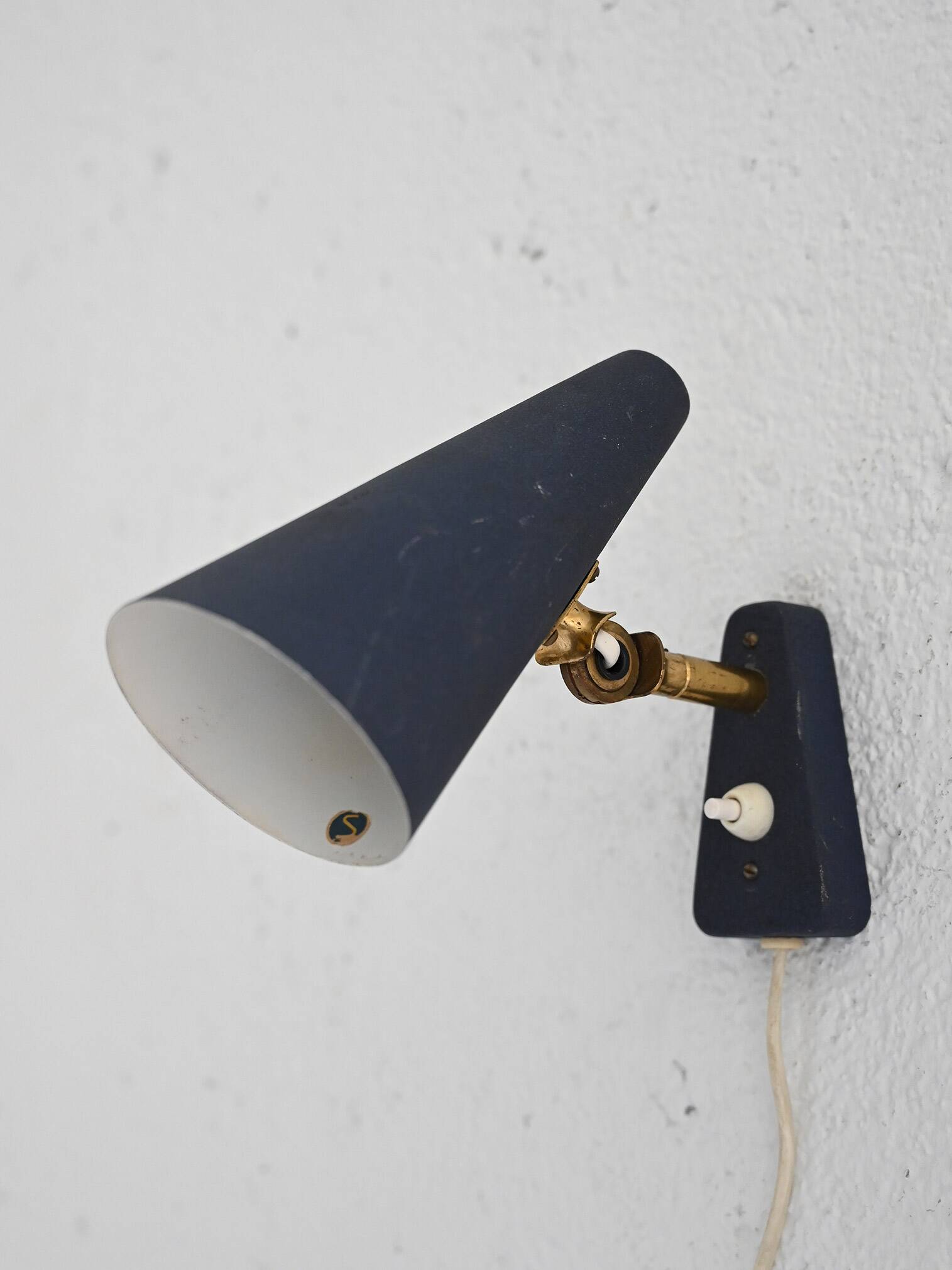 Applique murale scandinave bleue