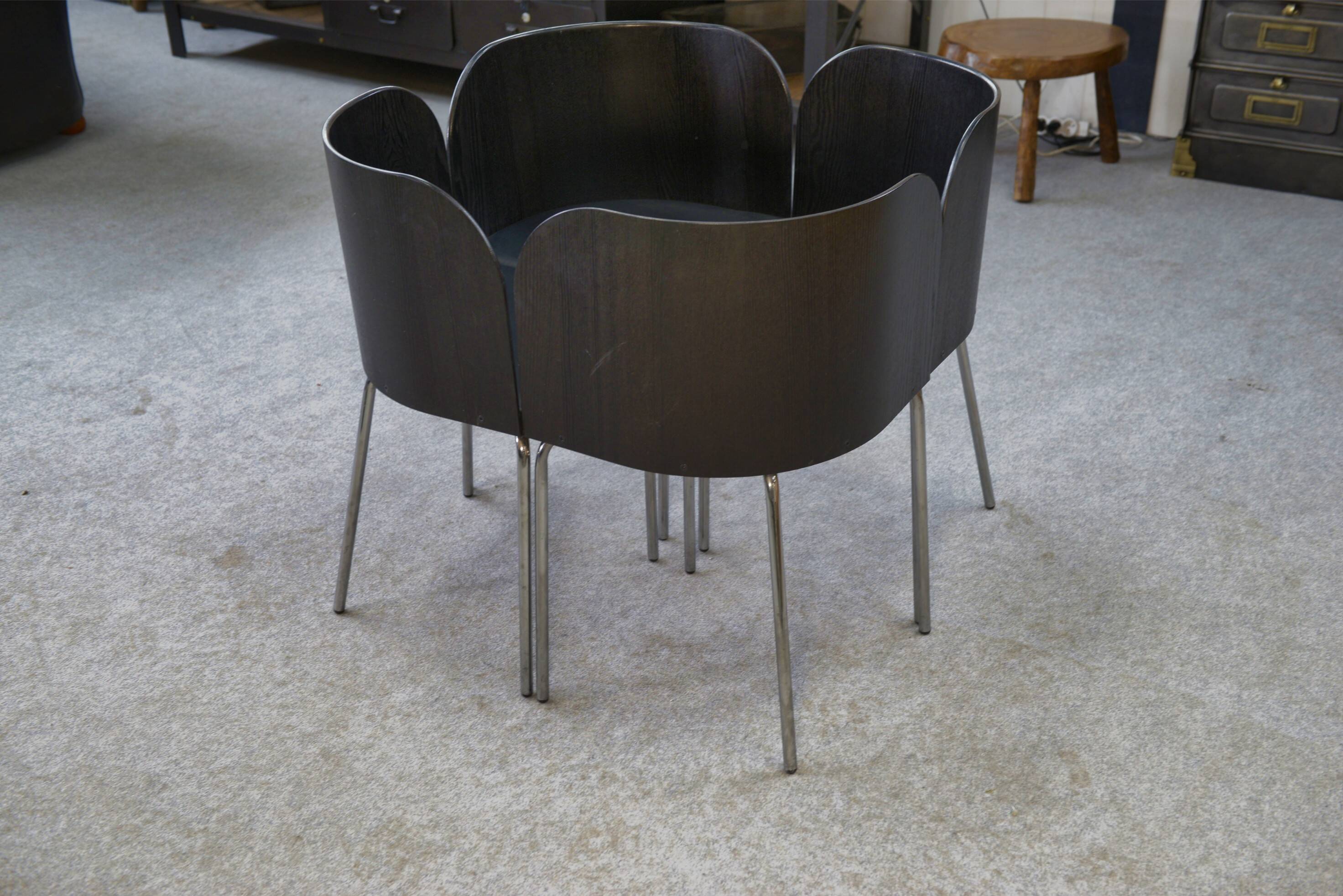 Set of 4 chairs by Sandra Kregnert