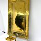 Large ScandiSca Vintage Brass Wall Candle holder  Sconce  height 34 cm