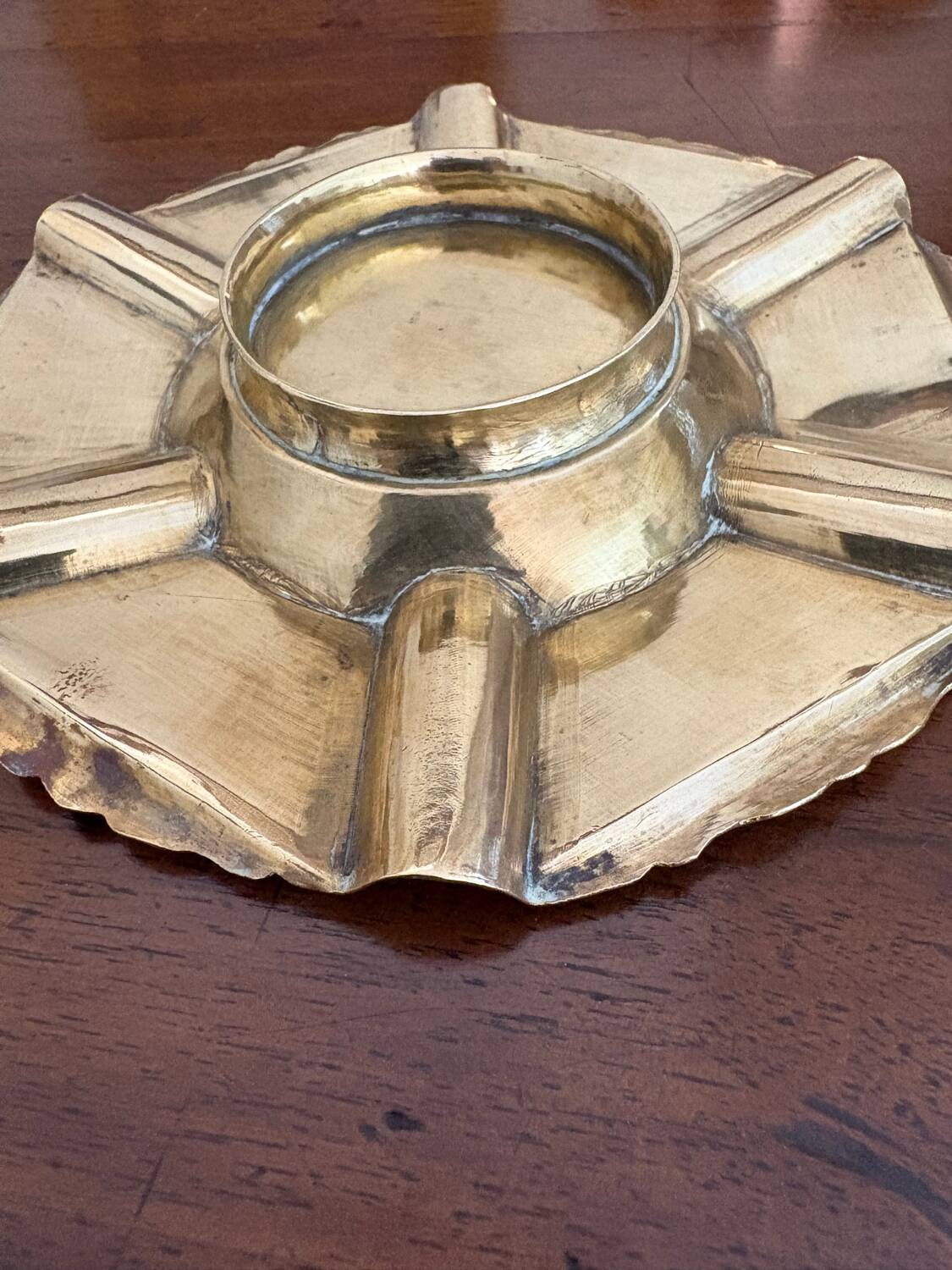 Coupelle cendrier laiton