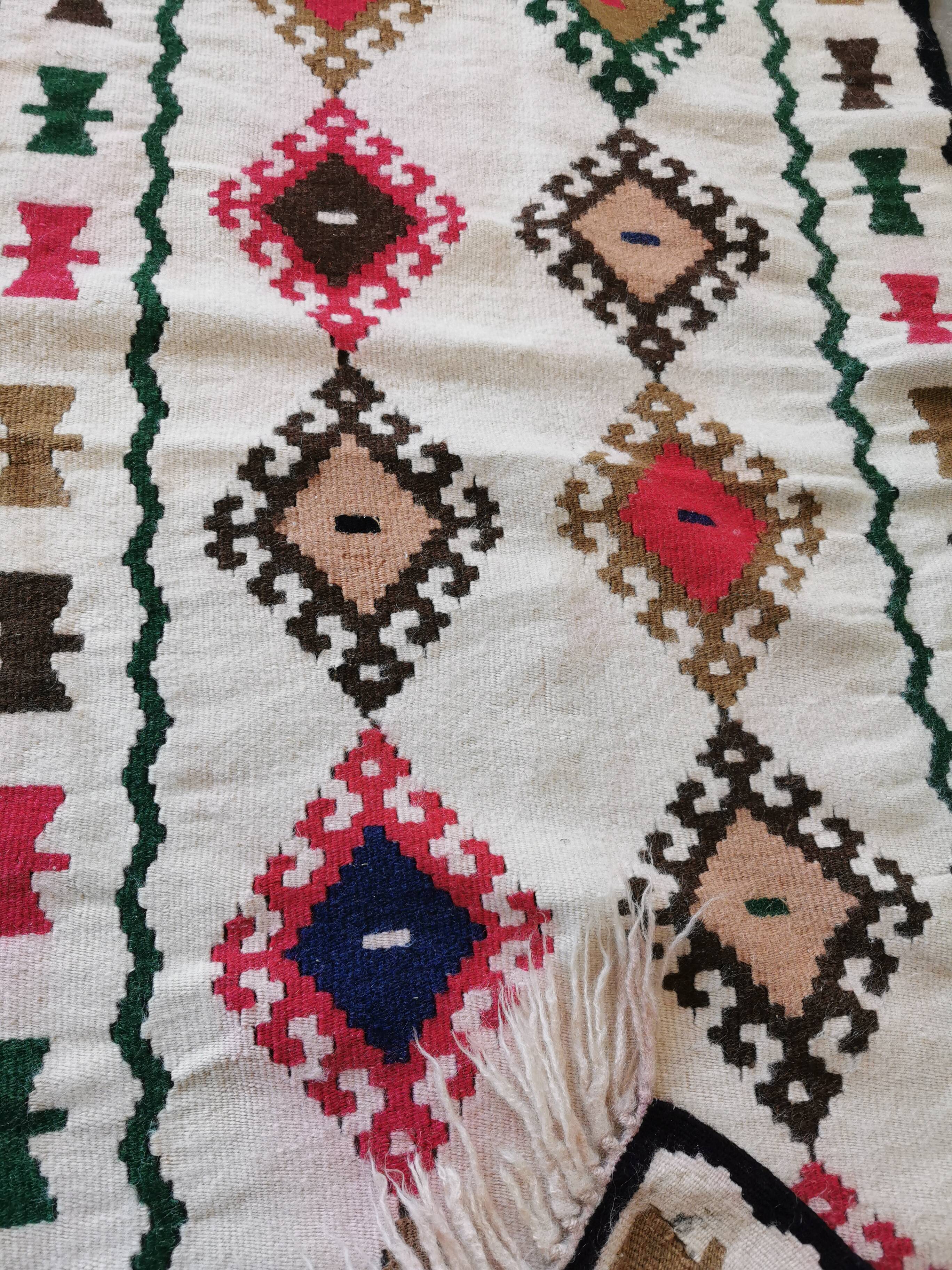 Antique Berber kilim runner rug