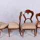 Biedermeier Chairs in Walnut, Austria, 1830s, Set of 4