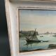 Watercolor on paper by andré mahuas vannes port de pêche 1949