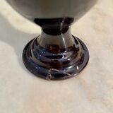 Vallauris Brown and Blue Vase in vintage ceramic