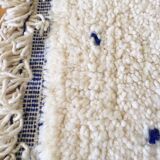 Beni ouarain carpet with blue polka dots 117x157cm