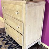 Commode 3 tiroirs art déco en bois