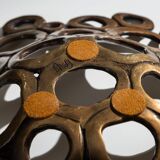 Solid brass fruitbowl