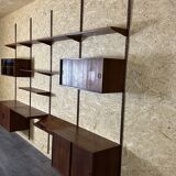 60s 70s teak wall shelf Wall Unit Kai Kristiansen for FM Møbler Denmark