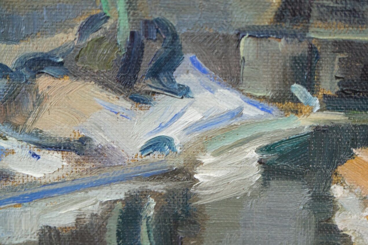 Albert Krüger, Scandinavian Modern Painting, 1928, Oil on Canvas, Framed