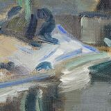 Albert Krüger, Scandinavian Modern Painting, 1928, Oil on Canvas, Framed