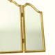 Vintage Triptych Mirror Gold Leaf Gilded Hollywood Regency 86cm