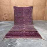 Purple Moroccan carpet - 197 x 445 cm