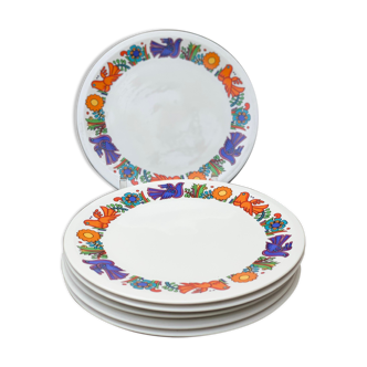6 dessert plates Villeroy and Boch service Acapulco