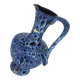 Large vintage kreutz-keramik 1960s 70s vase jug model 228 fat lava drip glaze intense blue