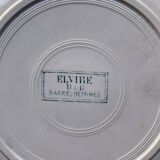 Flat plate U&C Sarreguemines Terre de Fer model Elvire