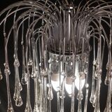 Lady Isabelle Murano Chandelier White Drops, 1980s