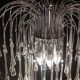 Lady Isabelle Murano Chandelier White Drops, 1980s