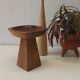 Teak candle holder 1970
