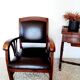 Colonial style wooden armchair