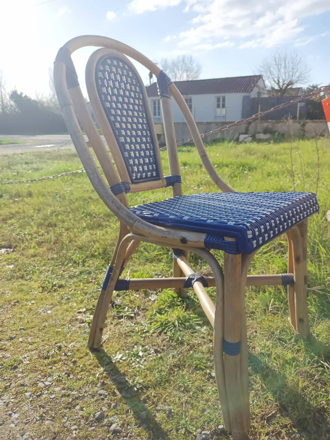 Set of 6 rattan chairs