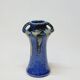 Ancien vase  Art déco en grès flammé bleu