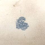 Gien Earthenware Antique Serving Dish Bird Decor