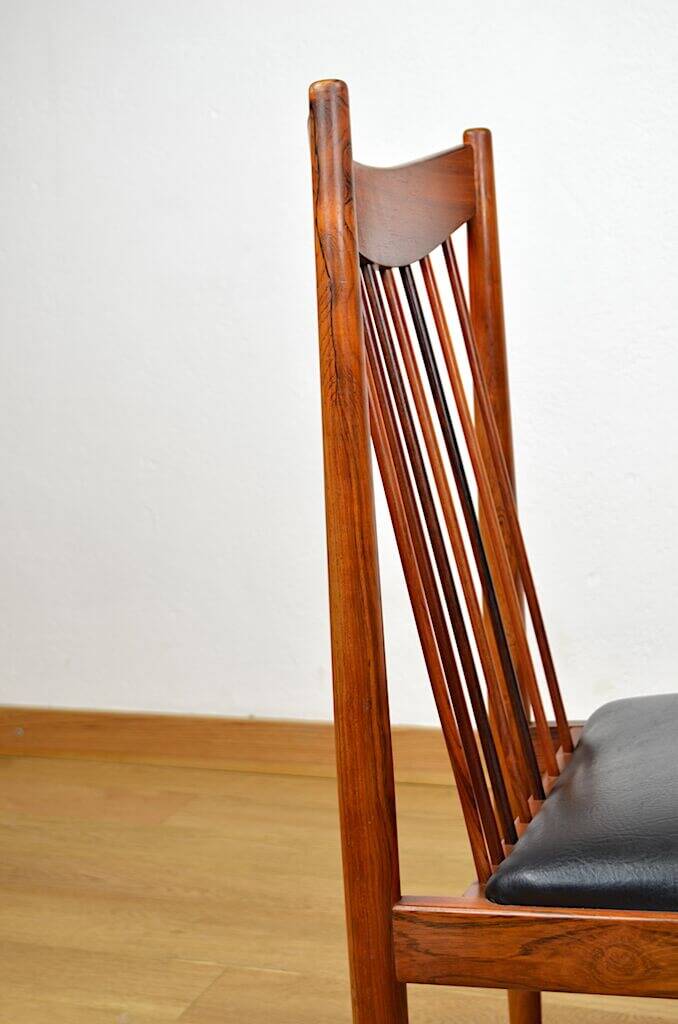 4 Danish Chairs 1960 Rio Rosewood by Arne Vodder