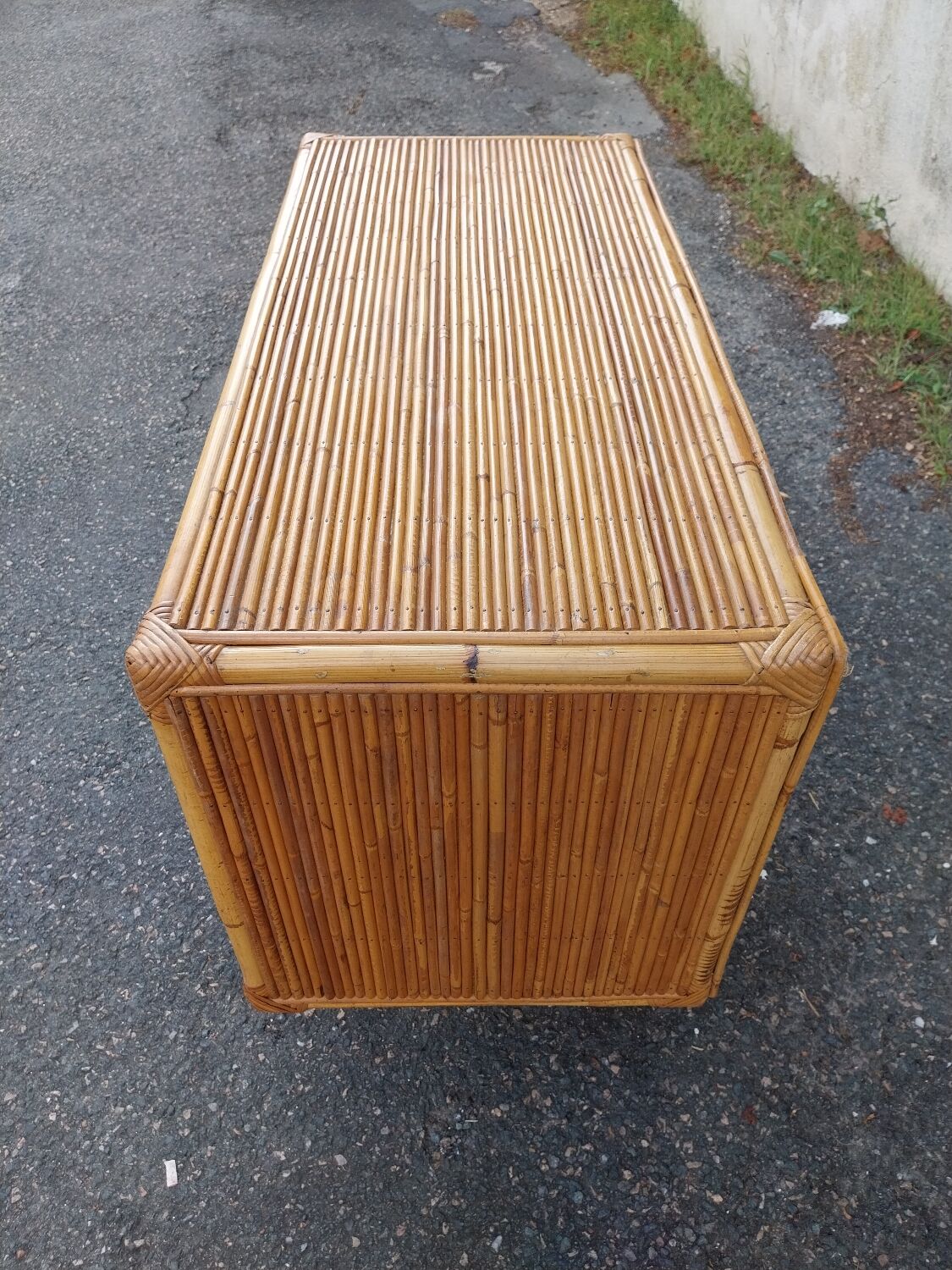 Bamboo chest of drawers