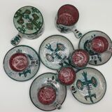 Signed Vallauris coffee service