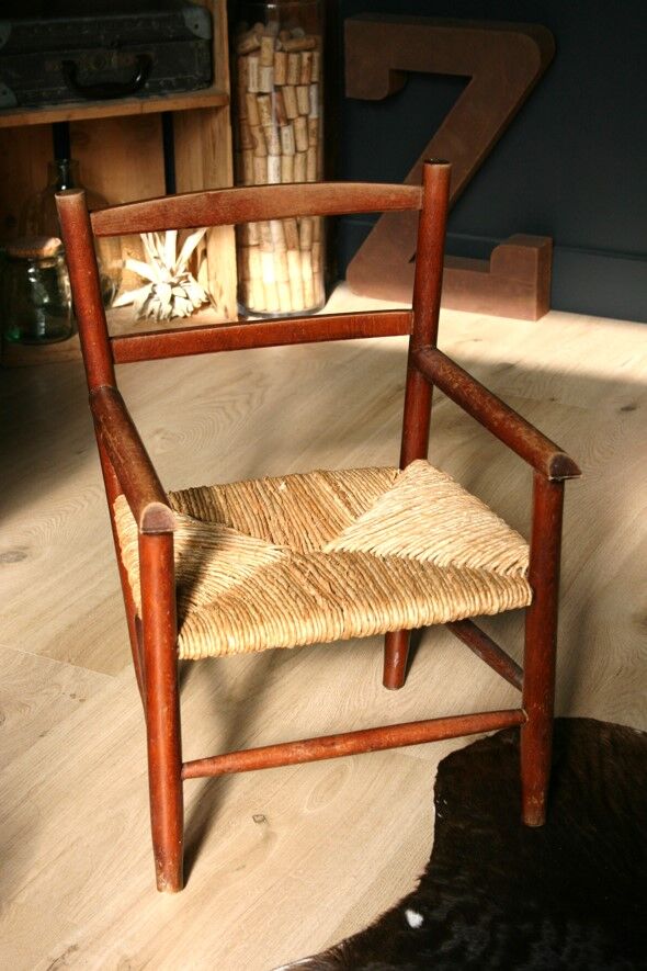 Antique children's mulched armchair