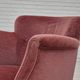 1960s, pair of Danish lounge chairs, original condition, light pink furniture velour.
