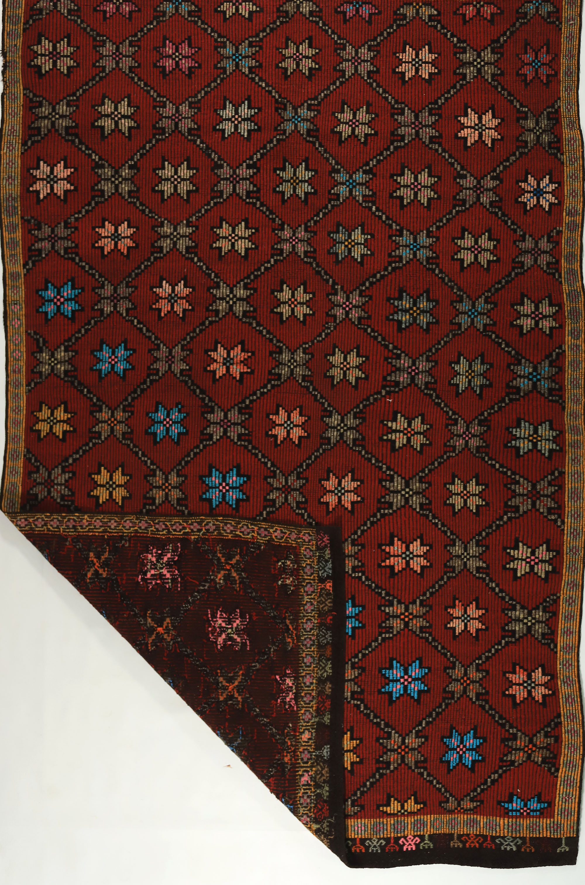 Anatolian handmade kilim rug 281 cm x 177 cm