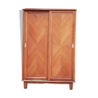 Vintage wardrobe with sliding doors