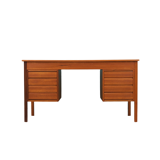 Bureau en teck, design danois, années 1970, fabriqué au Danemark