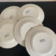 Set de 5 assiettes plates terre de fer