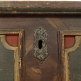 Antique Painted Folk art bridal chest