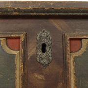 Antique Painted Folk art bridal chest
