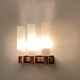 Vintage Scandinavian Triple Plique, 60s, Copper Glass