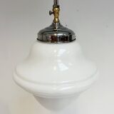 Opal Glass Art Deco ceiling lamp from the 1960s