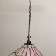 Antique vintage stained glass chandelier
