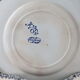 Old antique, Rouen, blue and white  plate