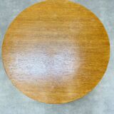 Table d'appoint tripode pied compas vintage en bois années 50