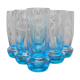 Set of 6 crystal water glasses